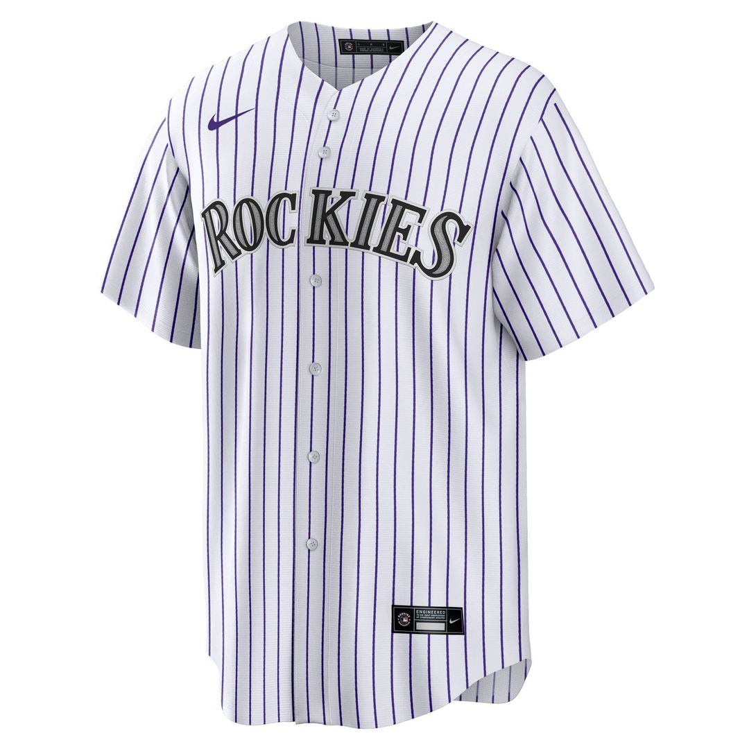 Colorado Rockies Hunter Goodman Home Replica Jersey | White