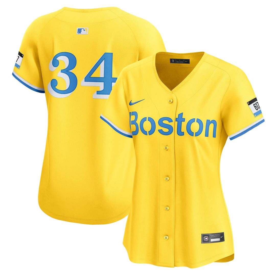 Boston Red Sox David Ortiz Women's City Connect Limited Jersey | Gold