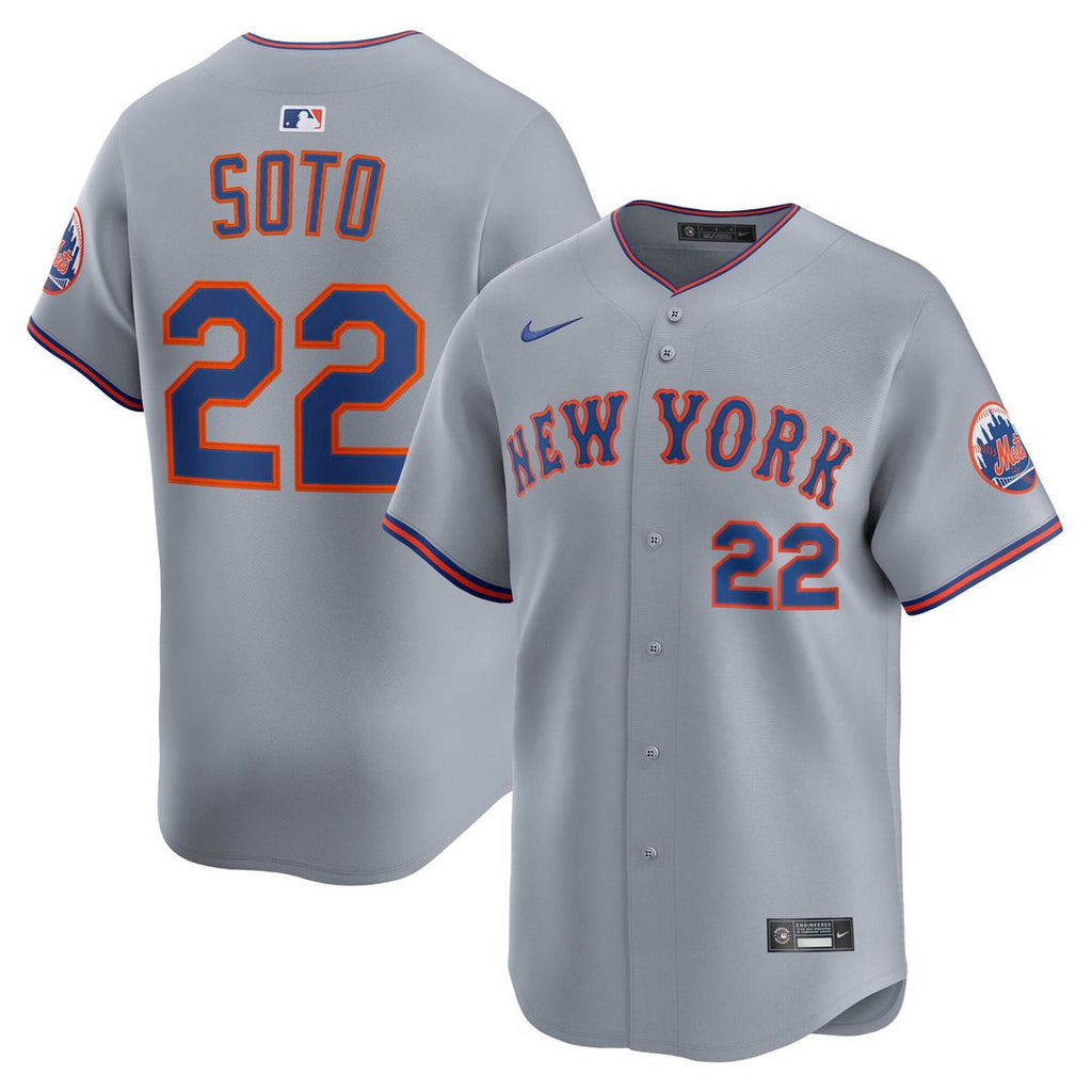New York Mets Juan Soto Road Limited Jersey | Gray