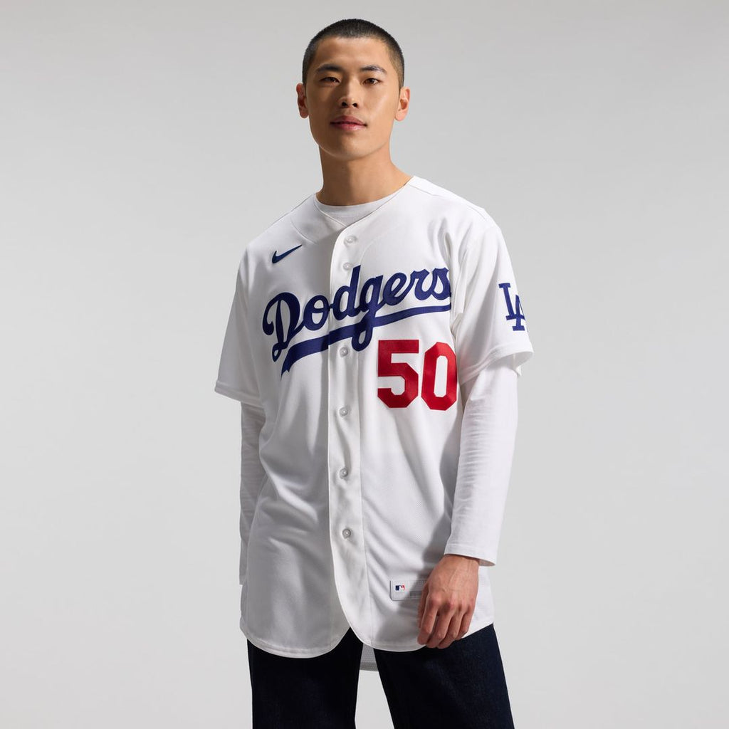 Los Angeles Dodgers Mookie Betts Home Authentic Jersey | White