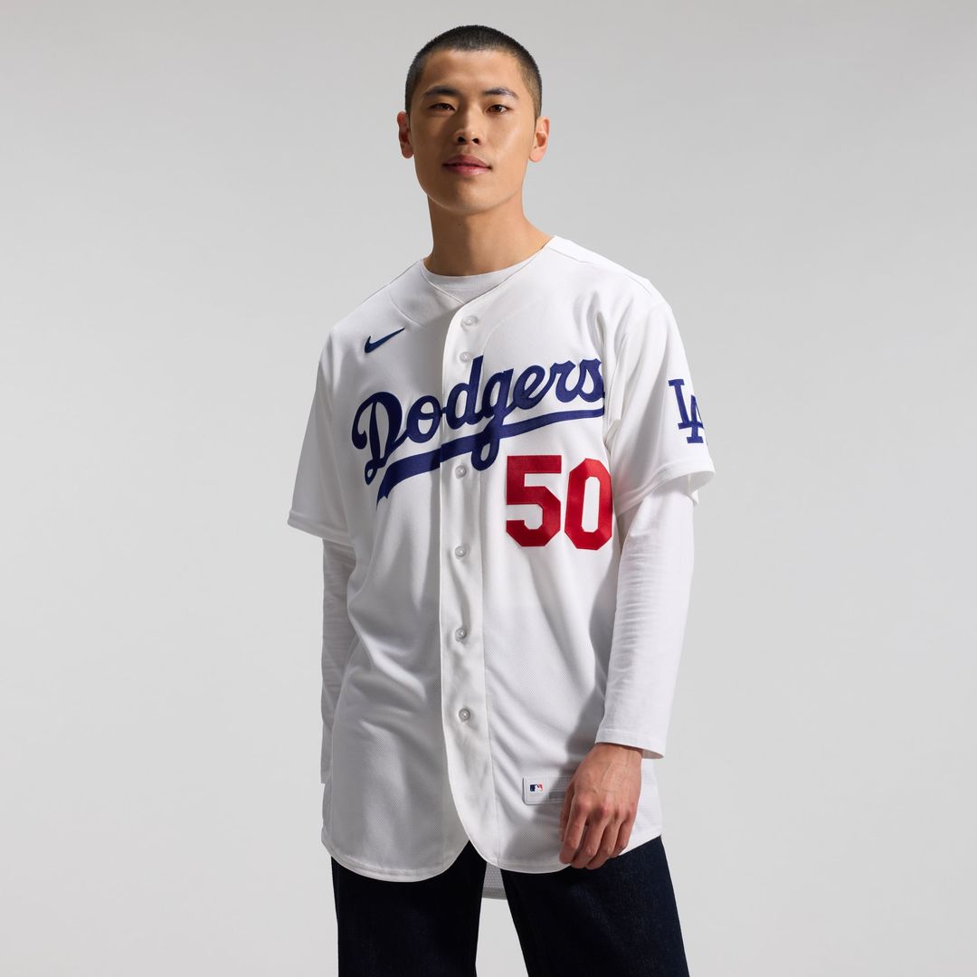 Los Angeles Dodgers Mookie Betts Home Authentic Jersey | White