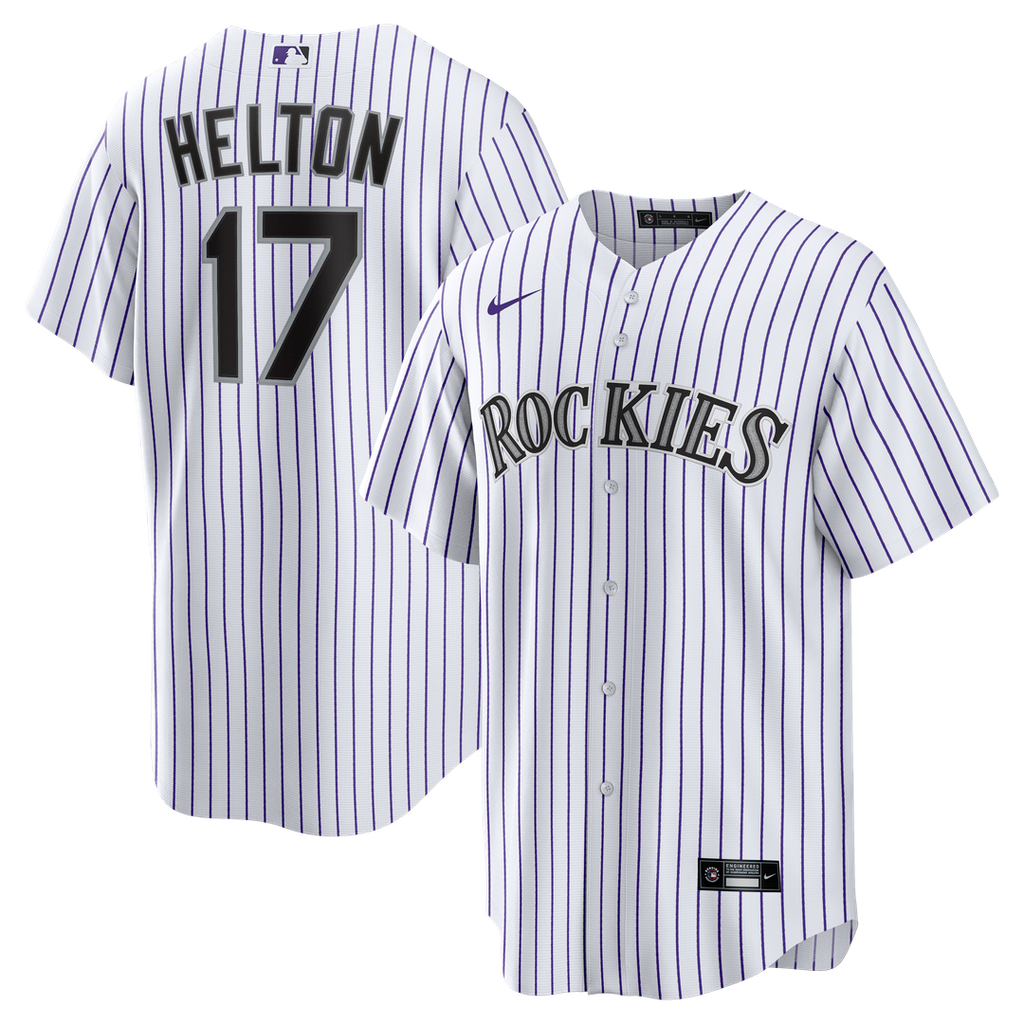 Colorado Rockies Todd Helton Home Retired Replica Jersey | White