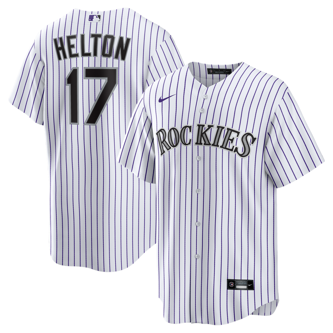 Colorado Rockies Todd Helton Home Retired Replica Jersey | White