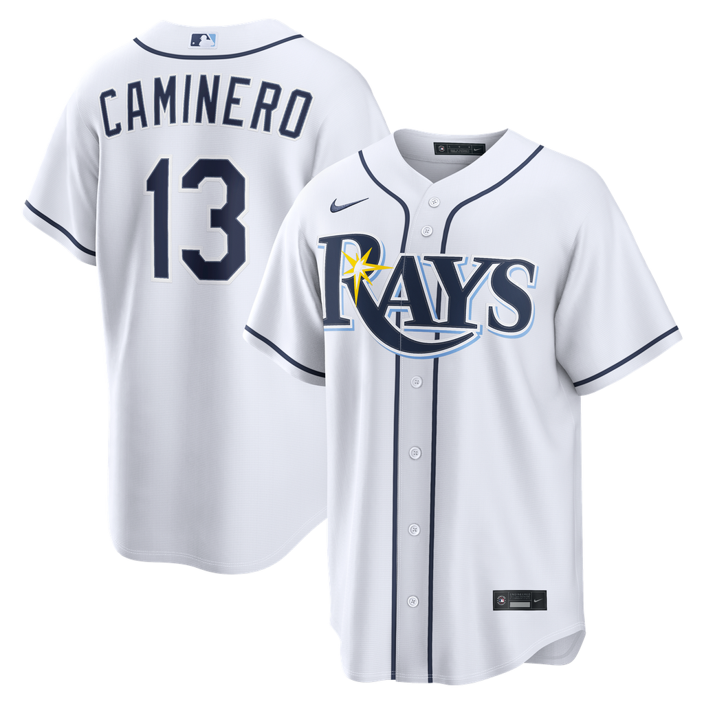 Tampa Bay Rays Junior Caminero Home Replica Jersey | White