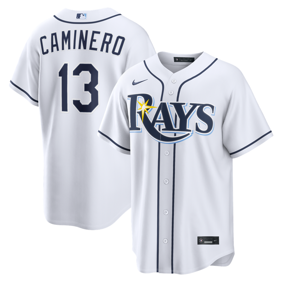 Tampa Bay Rays Junior Caminero Home Replica Jersey | White