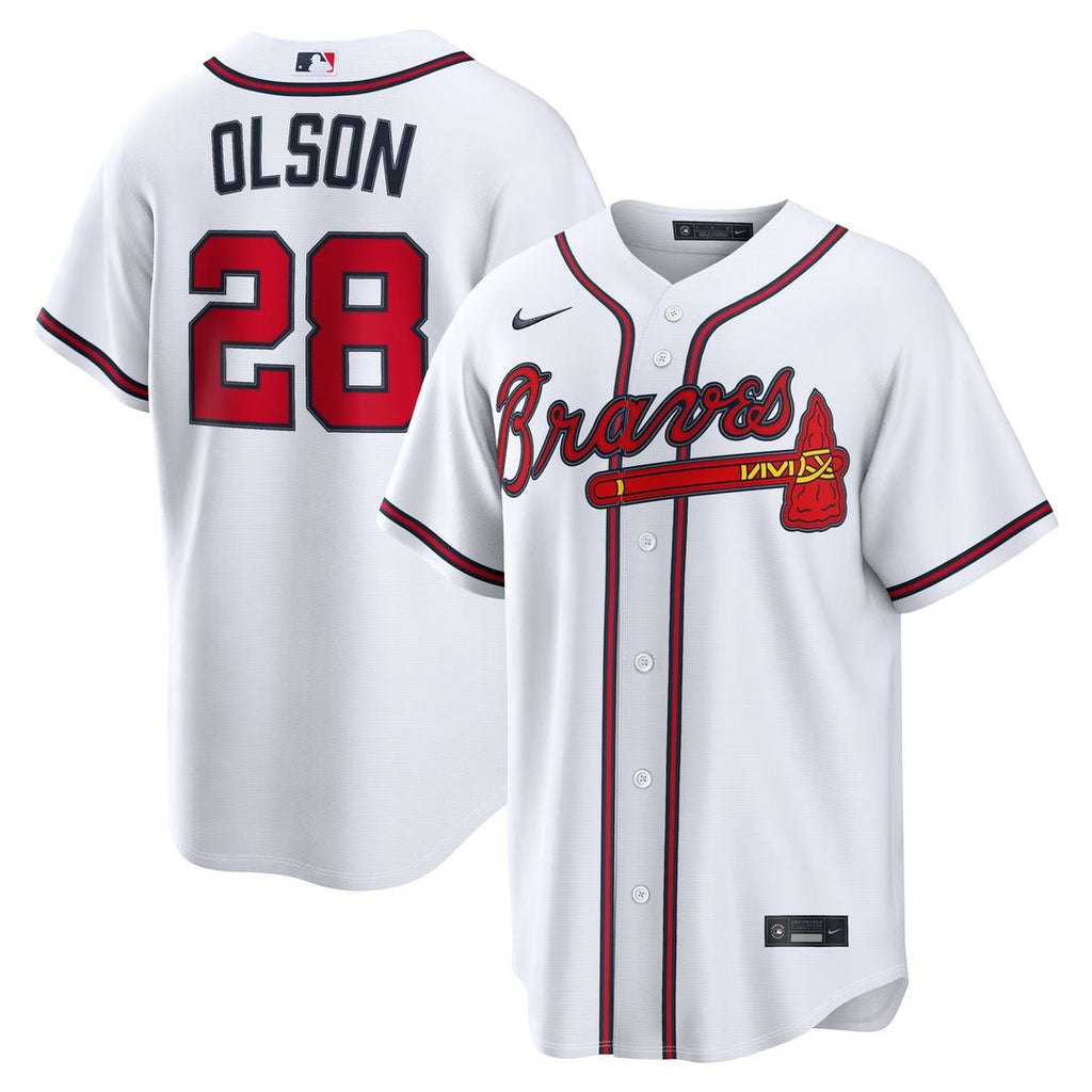 Atlanta Braves Matt Olson Home Replica Jersey | White