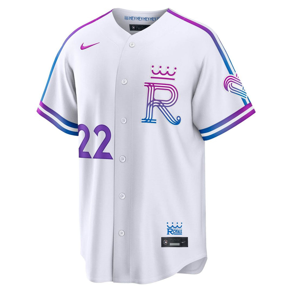 Kansas City Royals Carter Jensen 2026 City Connect Stadium Jersey | White