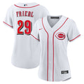 Cincinnati Reds TJ Friedl Women's Home Replica Jersey | White