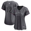 New York Mets Francisco Lindor Women's City Connect Limited Jersey | Gray