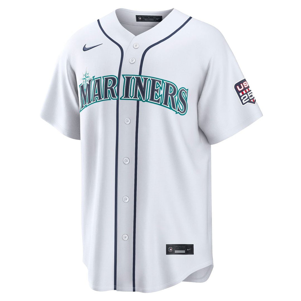 Seattle Mariners Cal Raleigh USA 250 Fourth of July Home Stadium Jersey | White