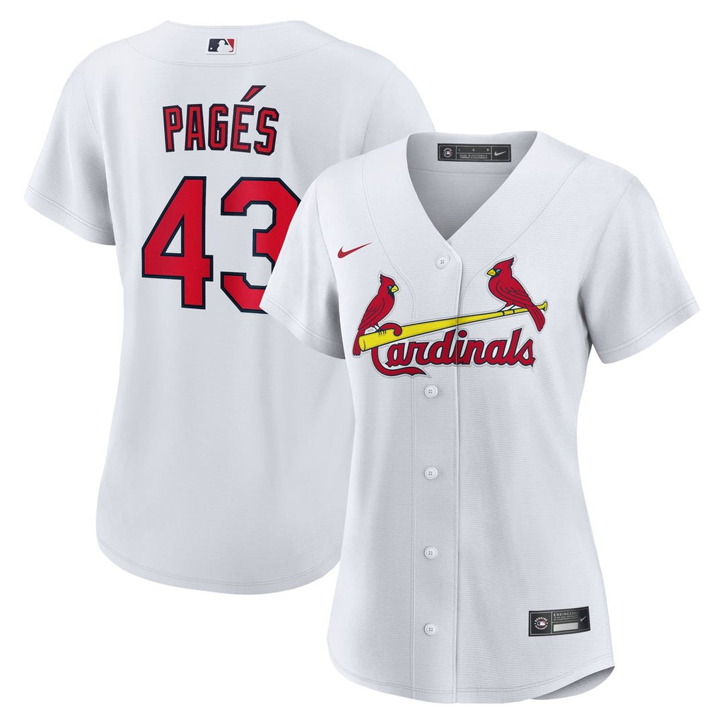 St. Louis Cardinals Pedro Pagés Women's Home Replica Jersey | White