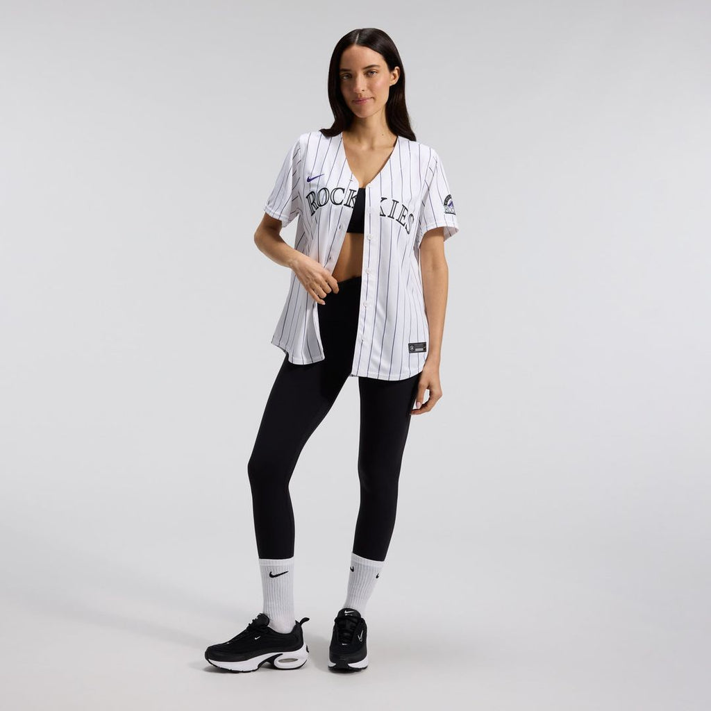 Colorado Rockies Women's Home Limited Jersey | White