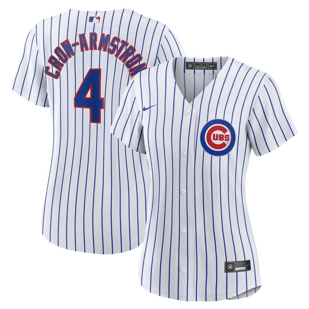 Chicago Cubs Pete Crow - Armstrong Women's Home Replica Jersey | White