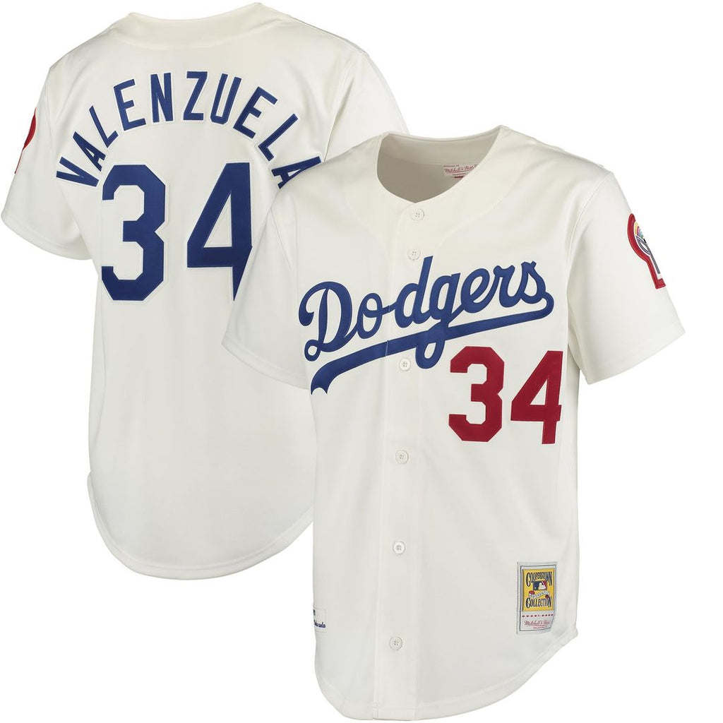 Los Angeles Dodgers Fernando Valenzuela Authentic Jersey | White