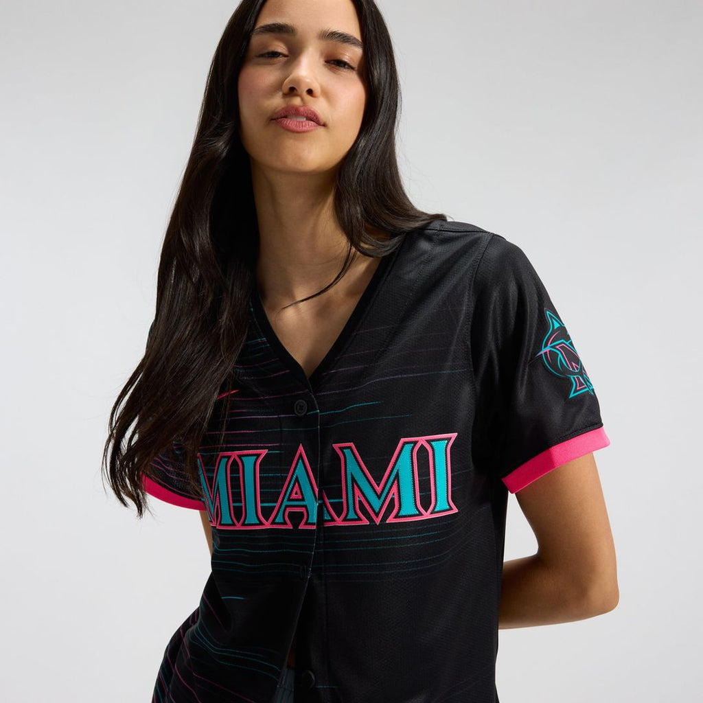 Miami Marlins Women's 2025 City Connect Limited Jersey | Black