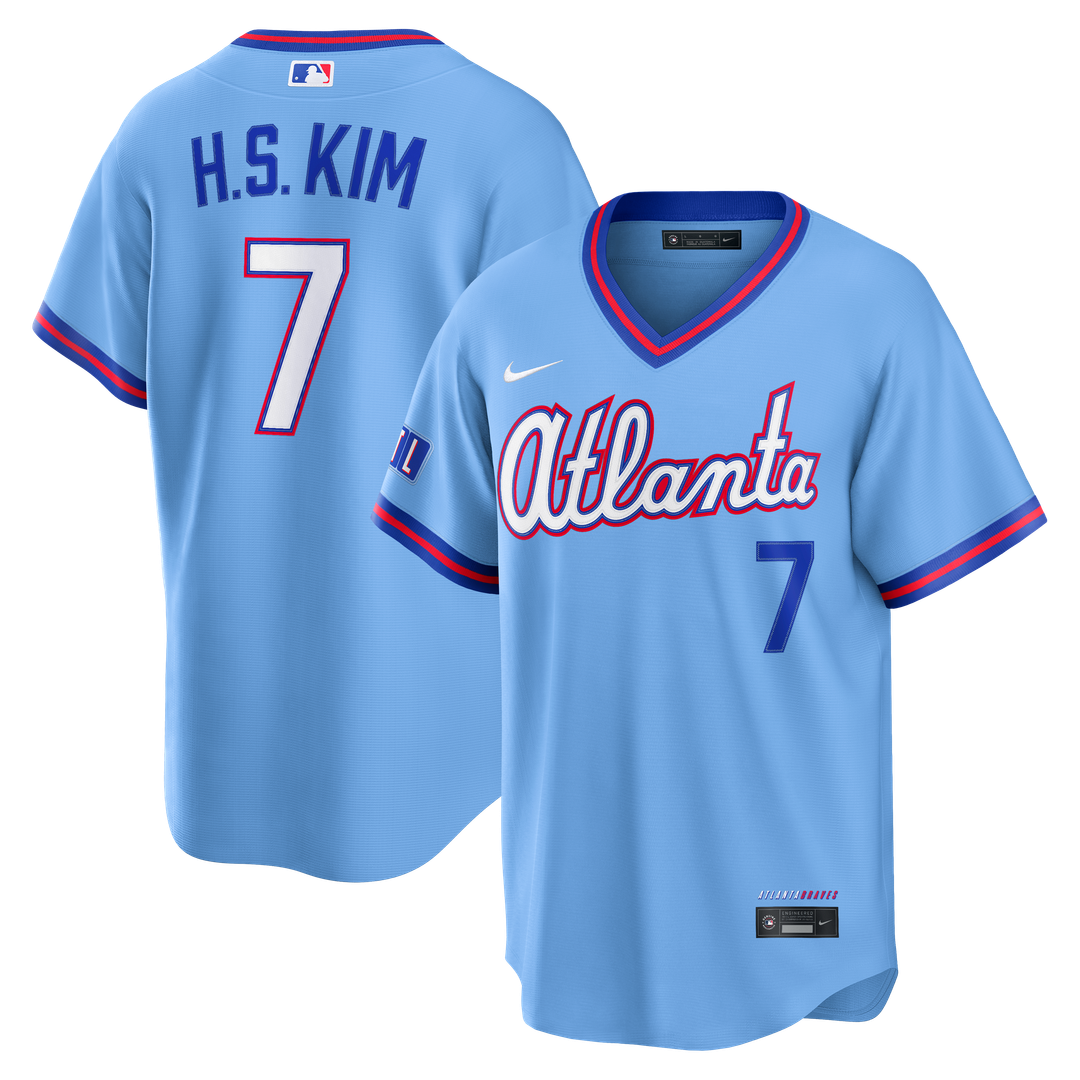 Atlanta Braves Ha - Seong Kim 2026 City Connect Stadium Jersey | Powder Blue