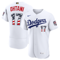 Los Angeles Dodgers Shohei Ohtani USA 250 Fourth of July Home Authentic Jersey | White