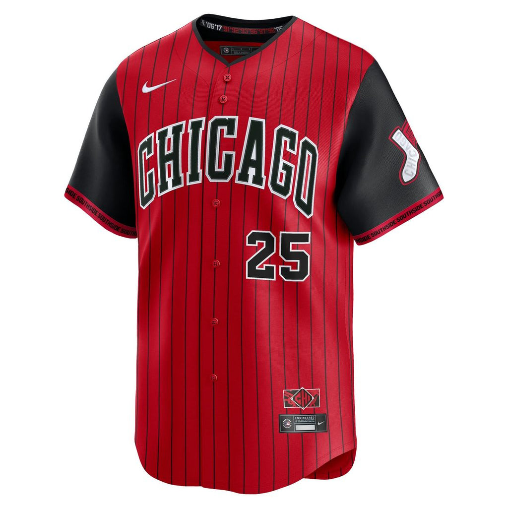 Chicago White Sox Andrew Vaughn 2025 City Connect Limited Jersey | Red/Black