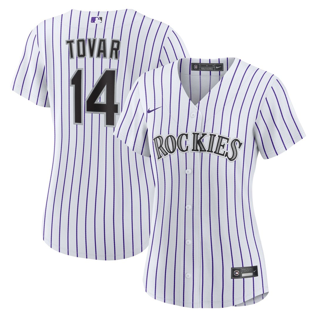 Colorado Rockies Ezequiel Tovar Women's Home Replica Jersey | White