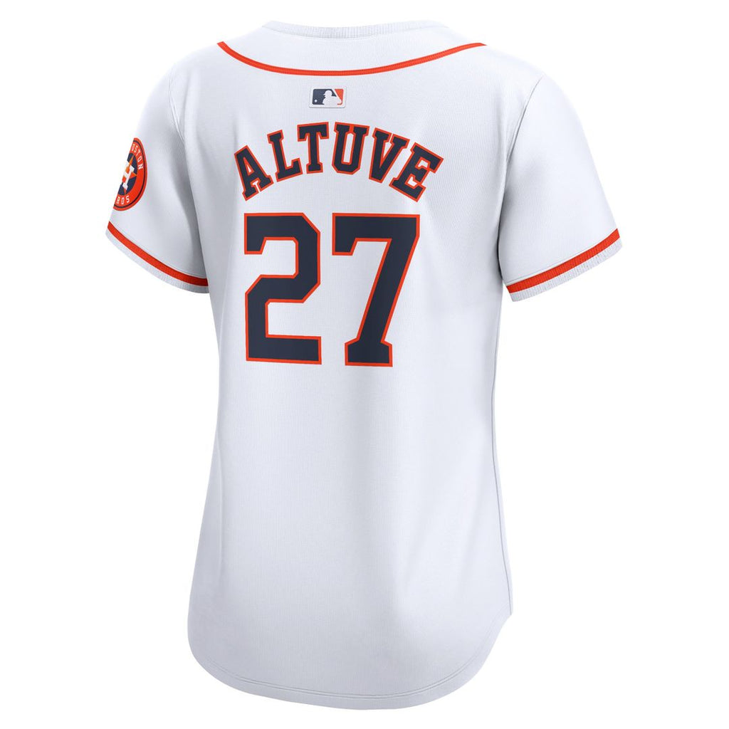 Houston Astros Jose Altuve Women's Home Limited Jersey | White