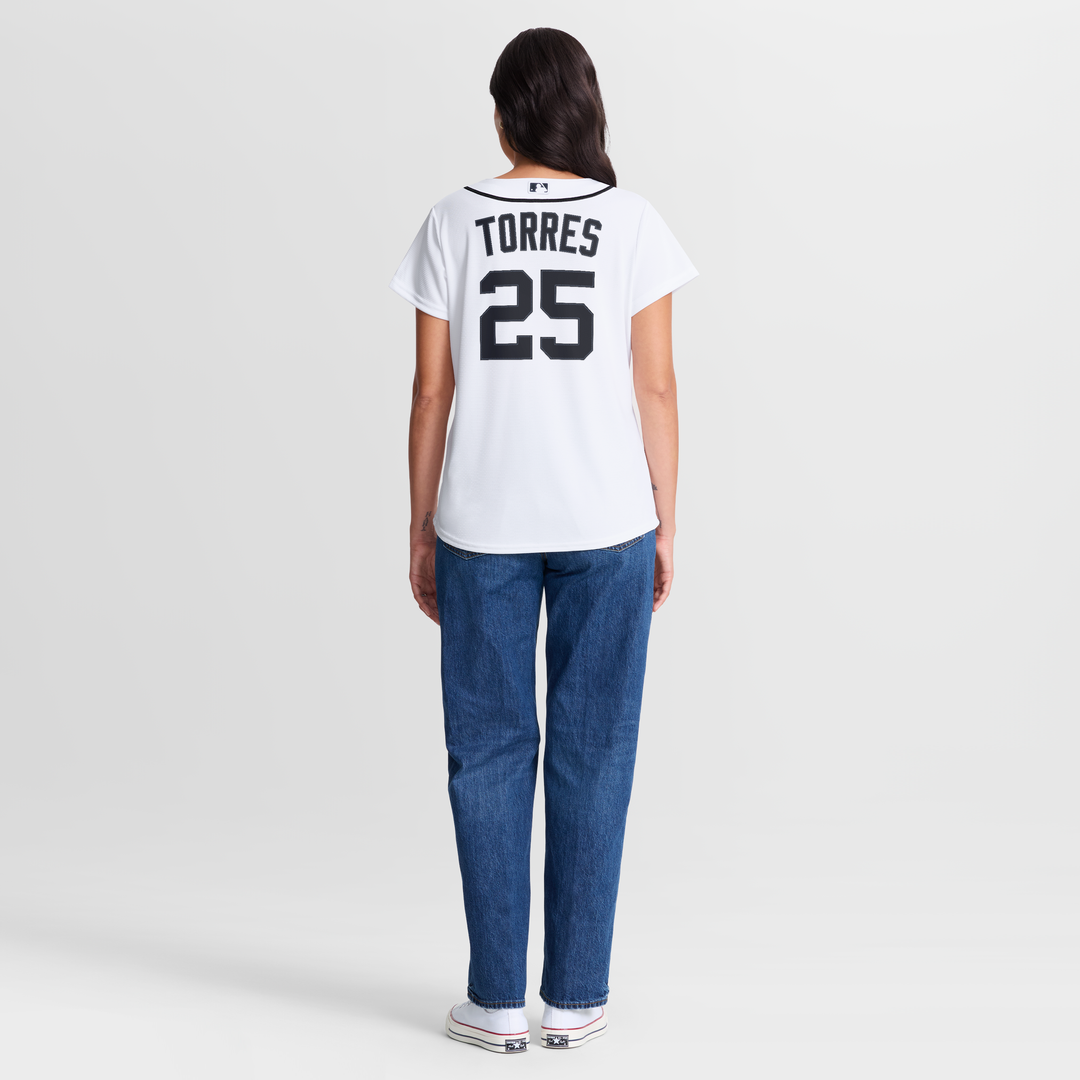 Detroit Tigers Gleyber Torres Women's Home Replica Jersey | White