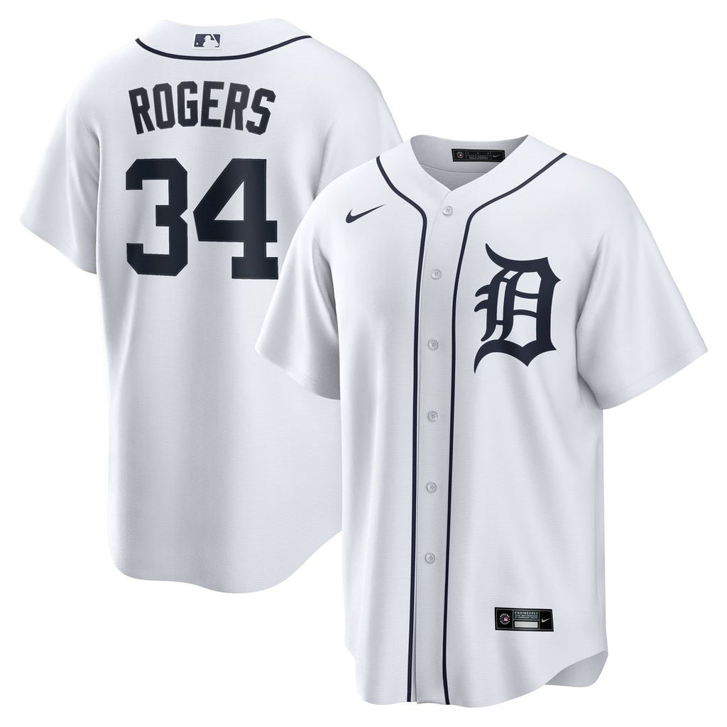 Detroit Tigers Jake Rogers Home Replica Jersey | White
