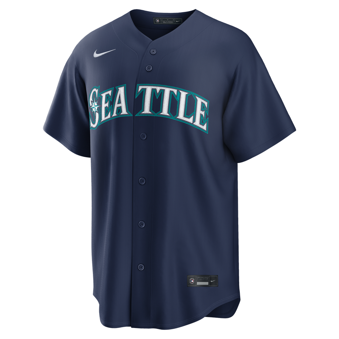 Seattle Mariners Cal Raleigh Road Replica Jersey | Navy