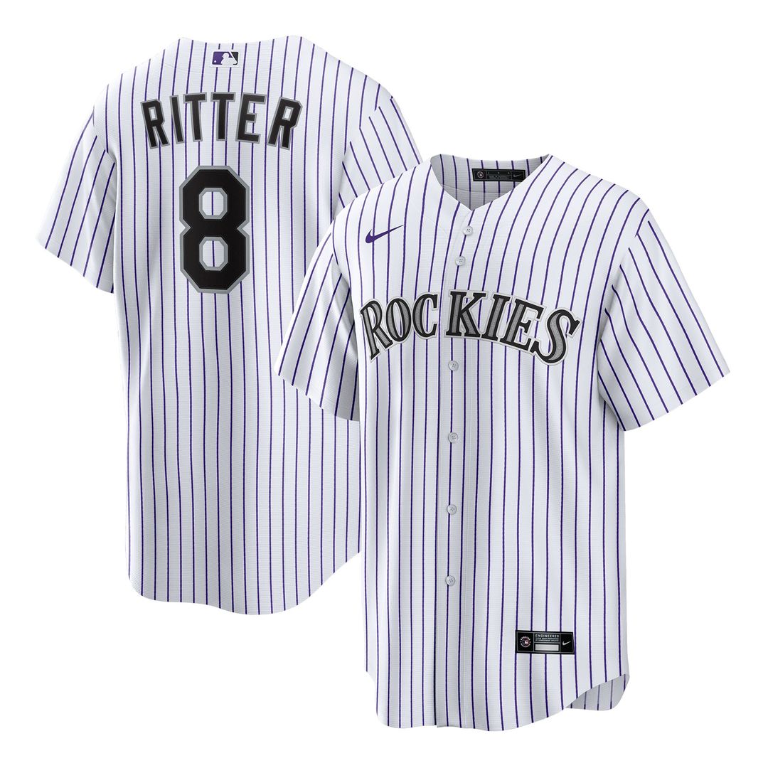 Colorado Rockies Ryan Ritter Home Replica Jersey | White