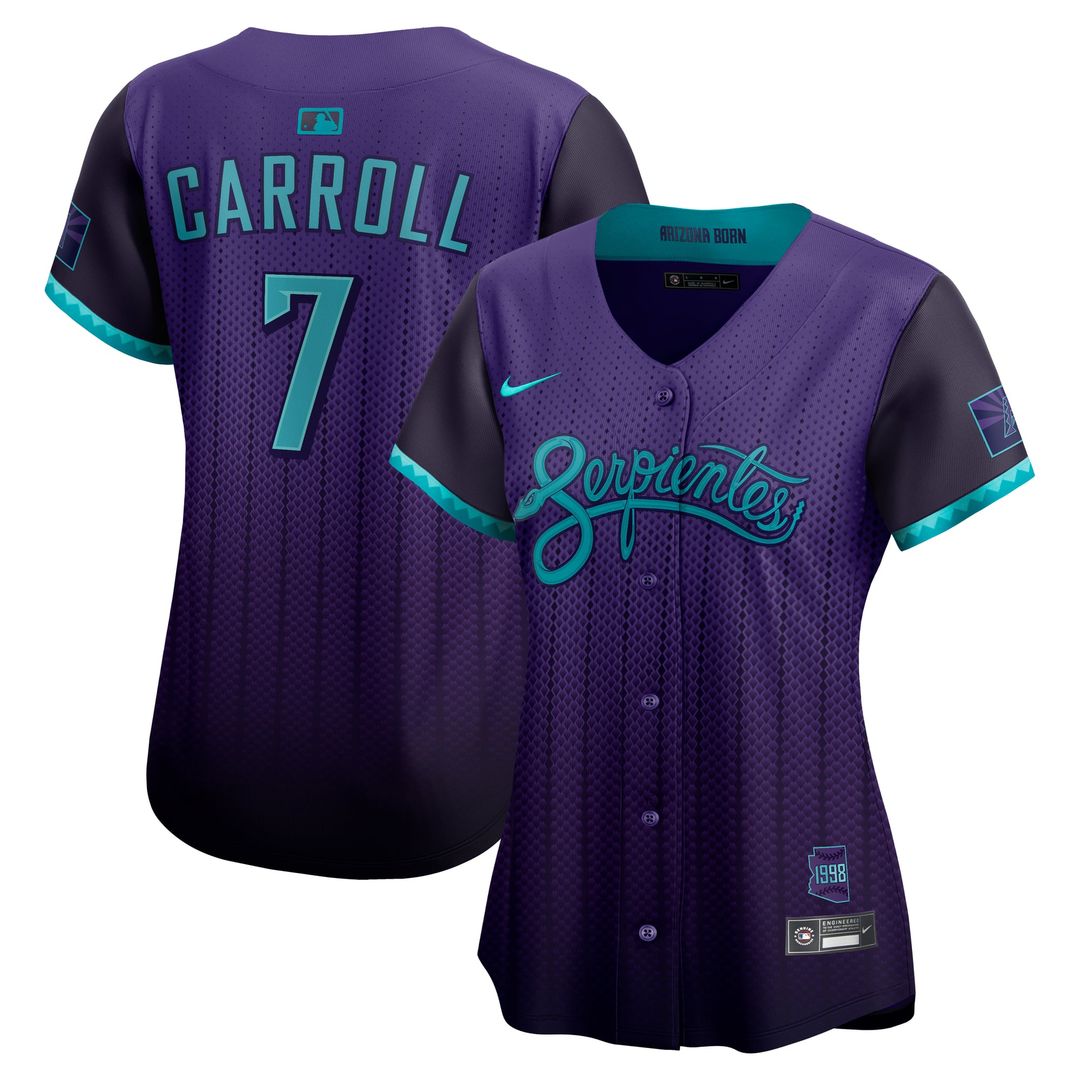 Arizona Diamondbacks Corbin Carroll Women's 2025 City Connect Limited Jersey | Purple