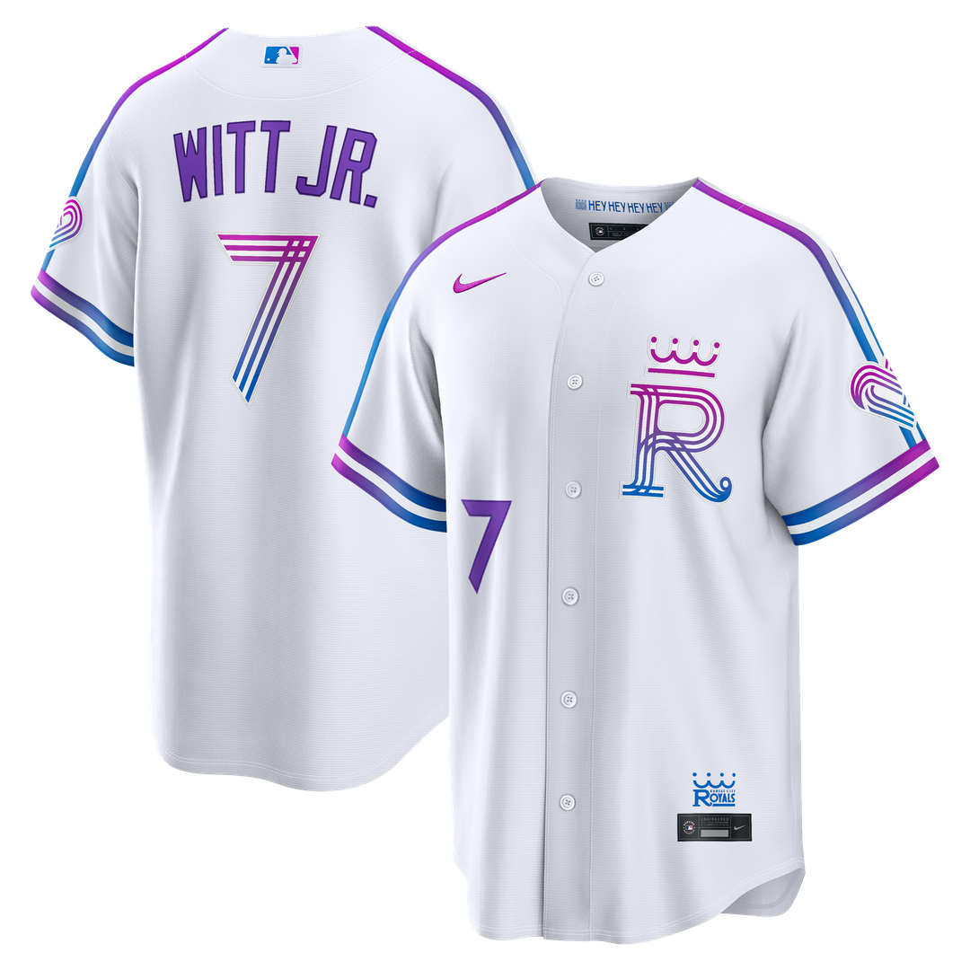 Kansas City Royals Bobby Witt Jr. 2026 City Connect Stadium Jersey | White