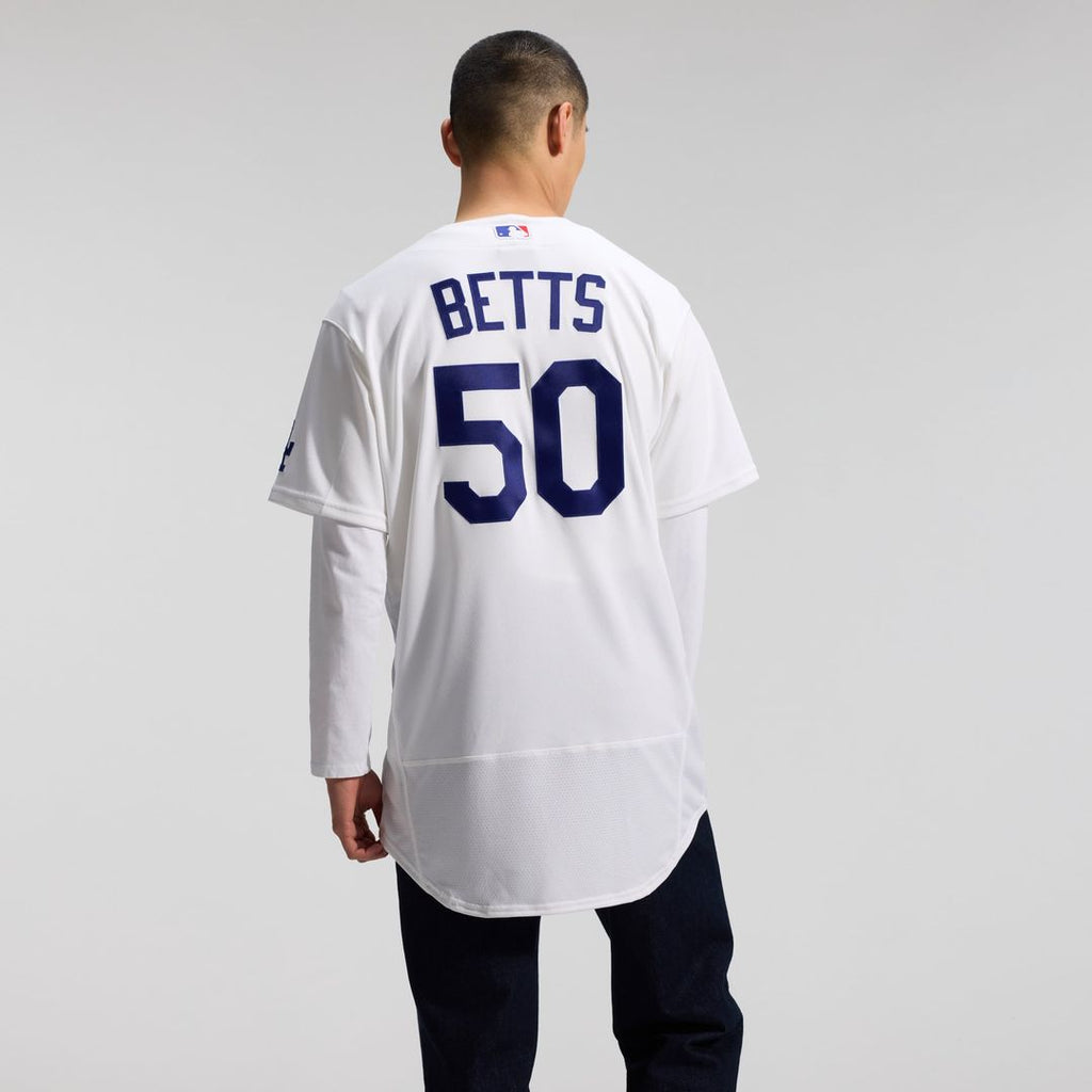 Los Angeles Dodgers Mookie Betts Home Authentic Jersey | White