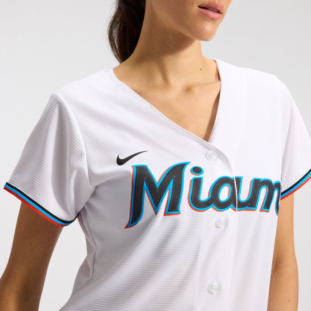 Miami Marlins Women's Replica Team Jersey | White