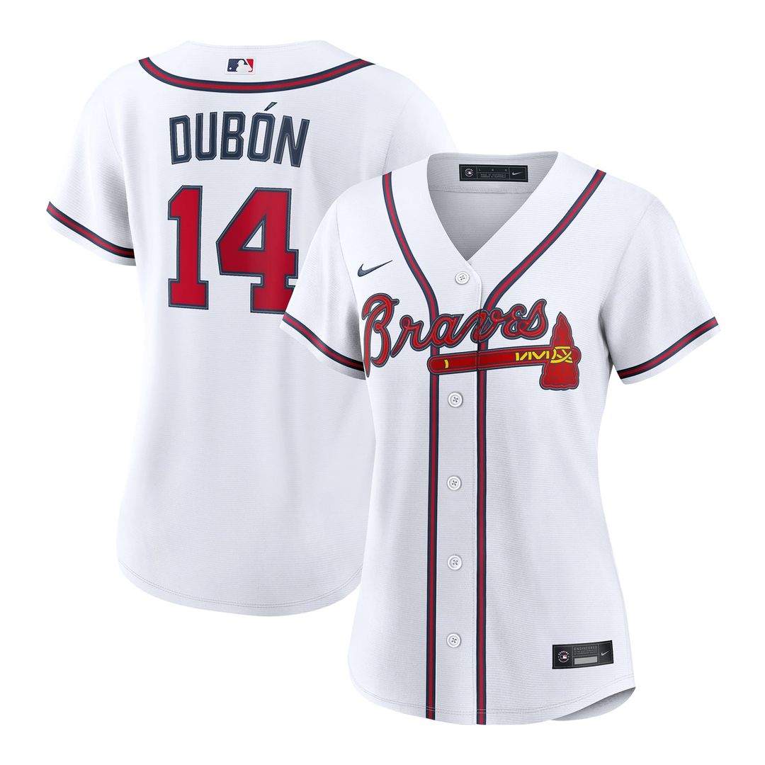 Atlanta Braves Mauricio Dubón Women's Home Replica Jersey | White
