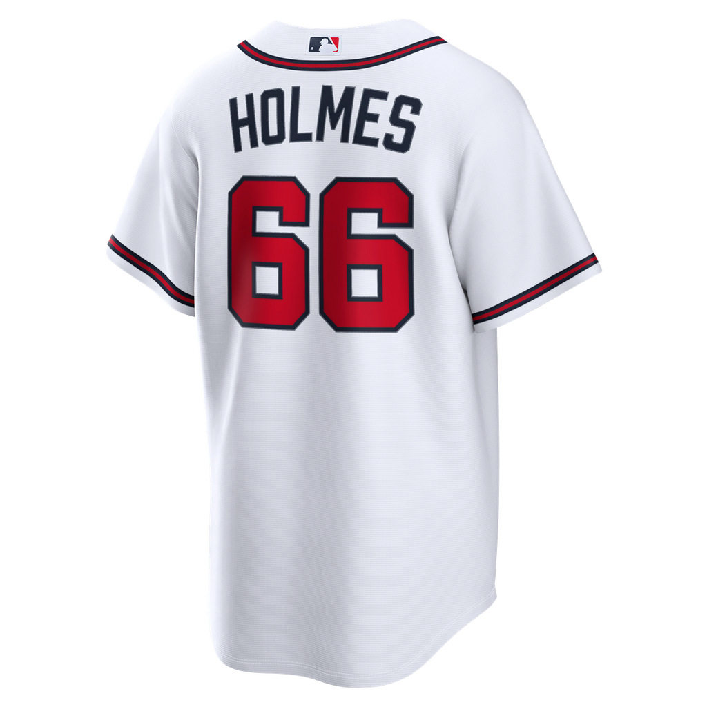 Atlanta Braves Grant Holmes Home Replica Jersey | White