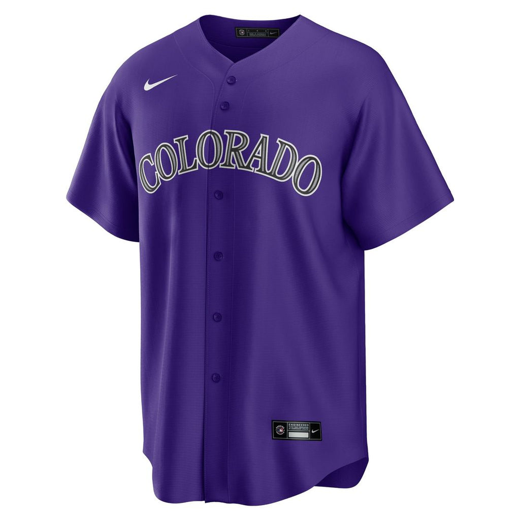 Colorado Rockies Kris Bryant Alternate Replica Jersey | Purple