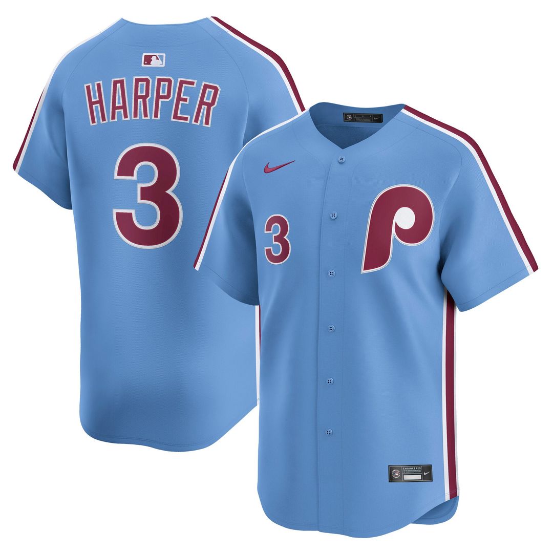 Philadelphia Phillies Bryce Harper Alternate Limited Jersey | Light Blue