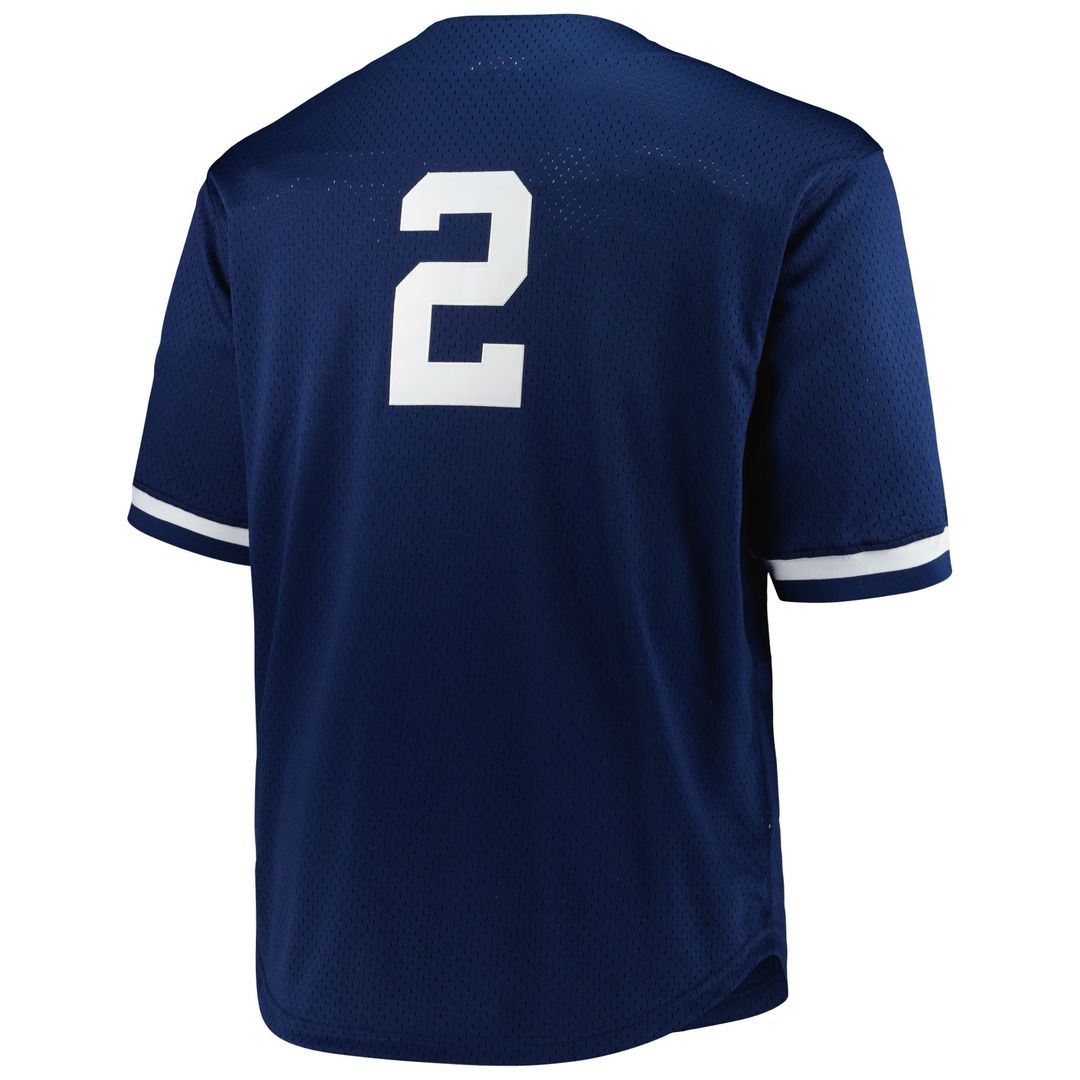 New York Yankees Derek Jeter Big & Tall Cooperstown Mesh Batting Practice Jersey | Navy
