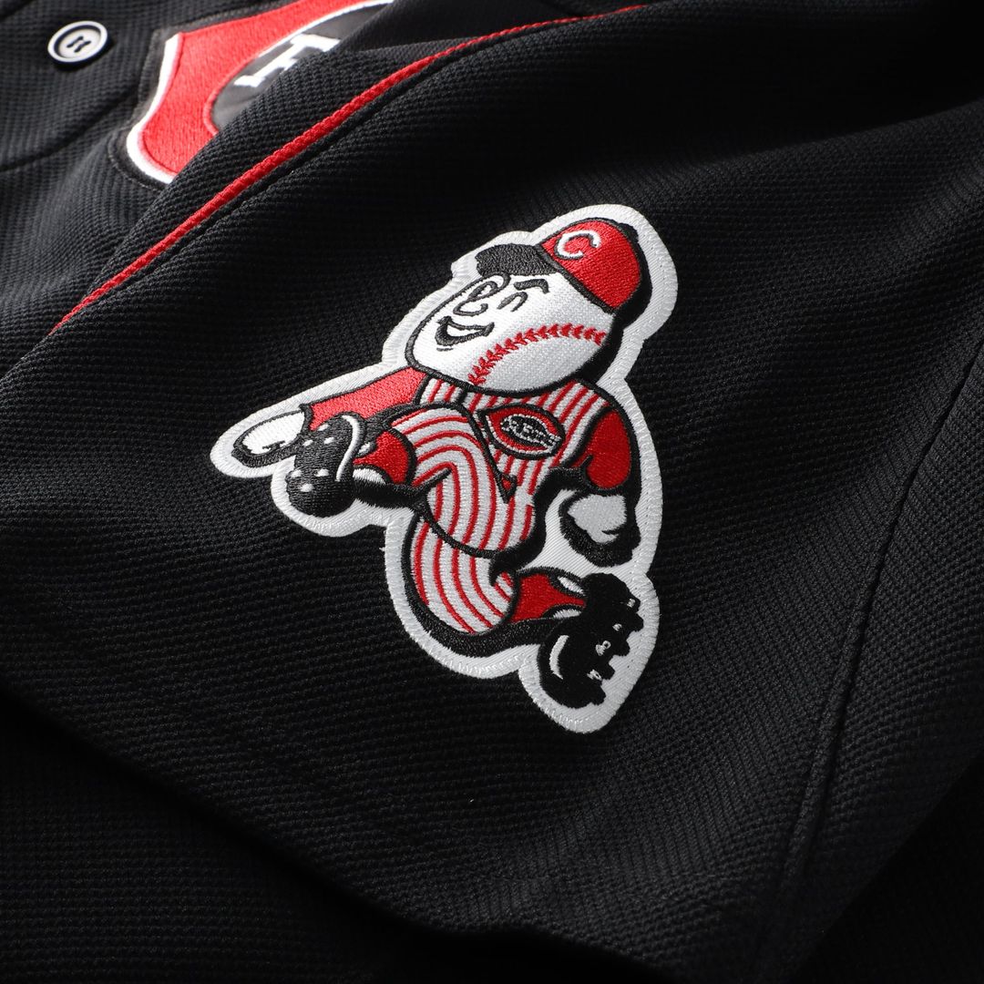 Cincinnati Reds Ken Griffey Jr. Cooperstown Authentic Mesh Batting Practice Jersey | Black