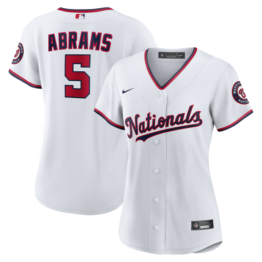 Washington Nationals CJ Abrams Women's Home Replica Jersey | White