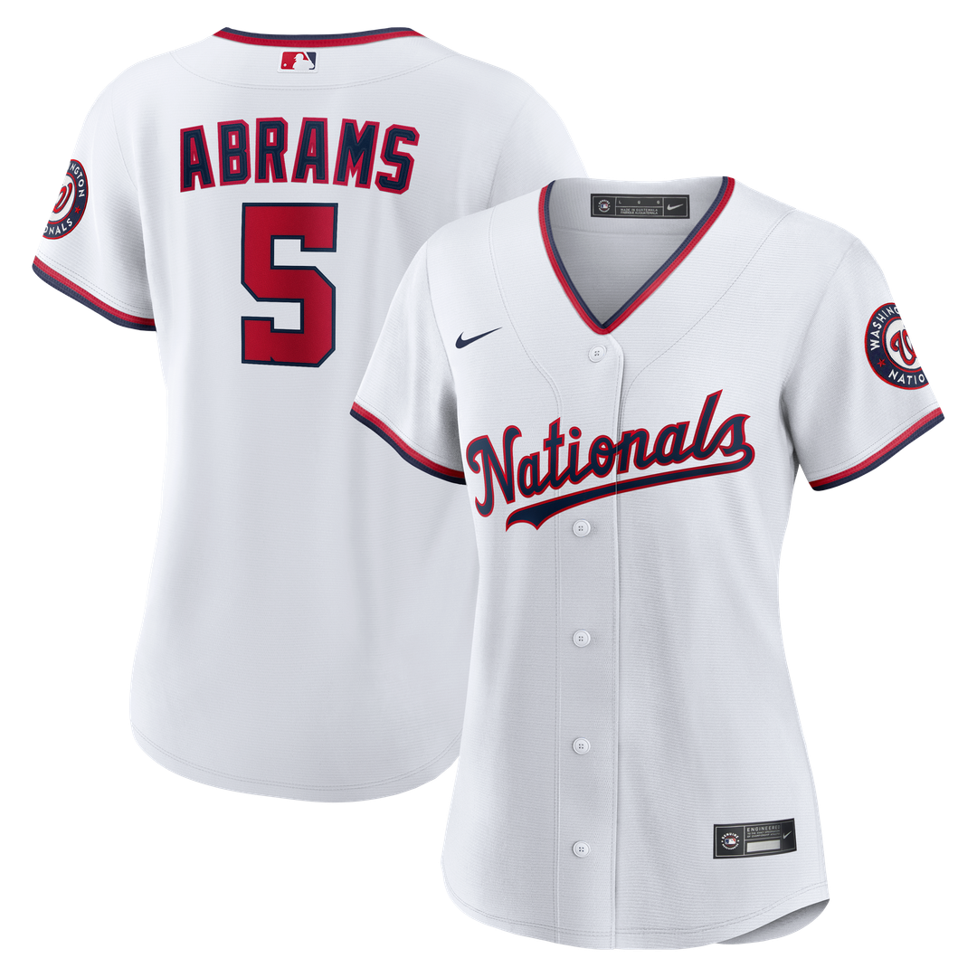 Washington Nationals CJ Abrams Women's Home Replica Jersey | White