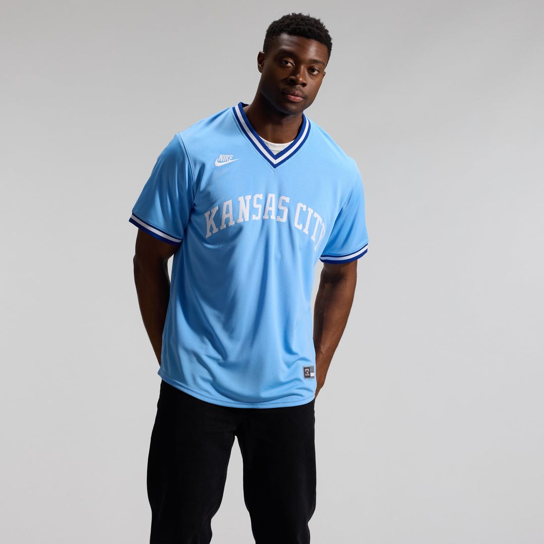 Kansas City Royals Bo Jackson Throwback Cooperstown Limited Jersey | Light Blue