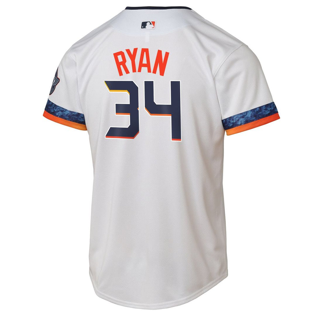 Houston Astros Nolan Ryan Youth 2025 City Connect Limited Jersey | White
