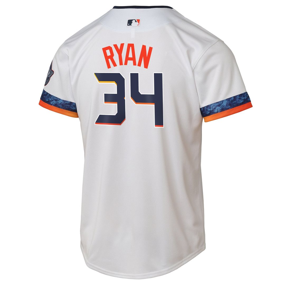 Houston Astros Nolan Ryan Youth 2025 City Connect Limited Jersey | White