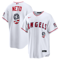 Los Angeles Angels Zach Neto USA 250 Fourth of July Stadium Jersey | White