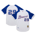 Atlanta Braves John Smoltz 2004 Cooperstown Authentic Throwback Jersey | White