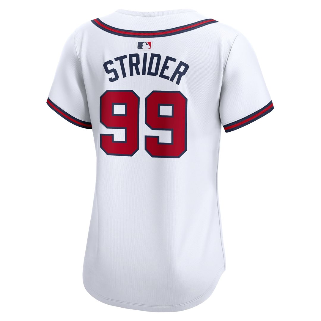 Atlanta Braves Spencer Strider Women's Home Limited Jersey | White
