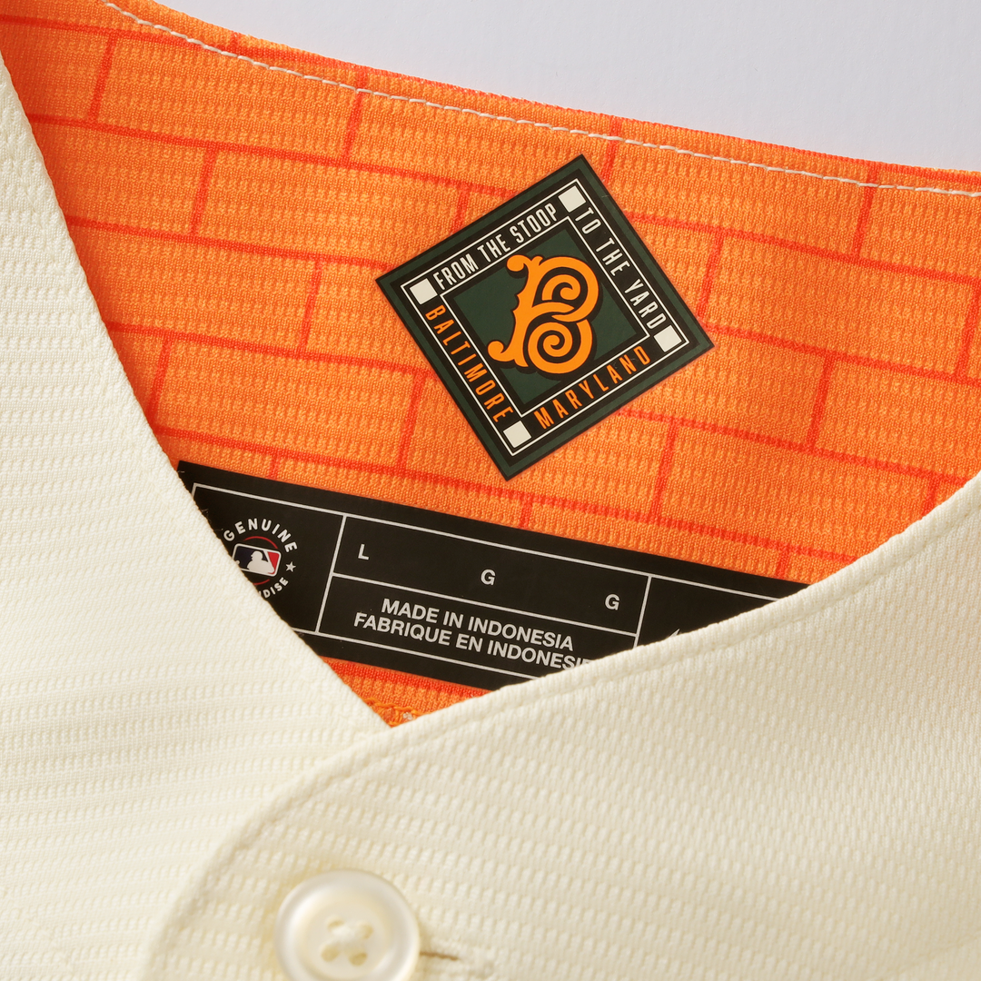 Baltimore Orioles Samuel Basallo 2026 City Connect Stadium Jersey | Cream