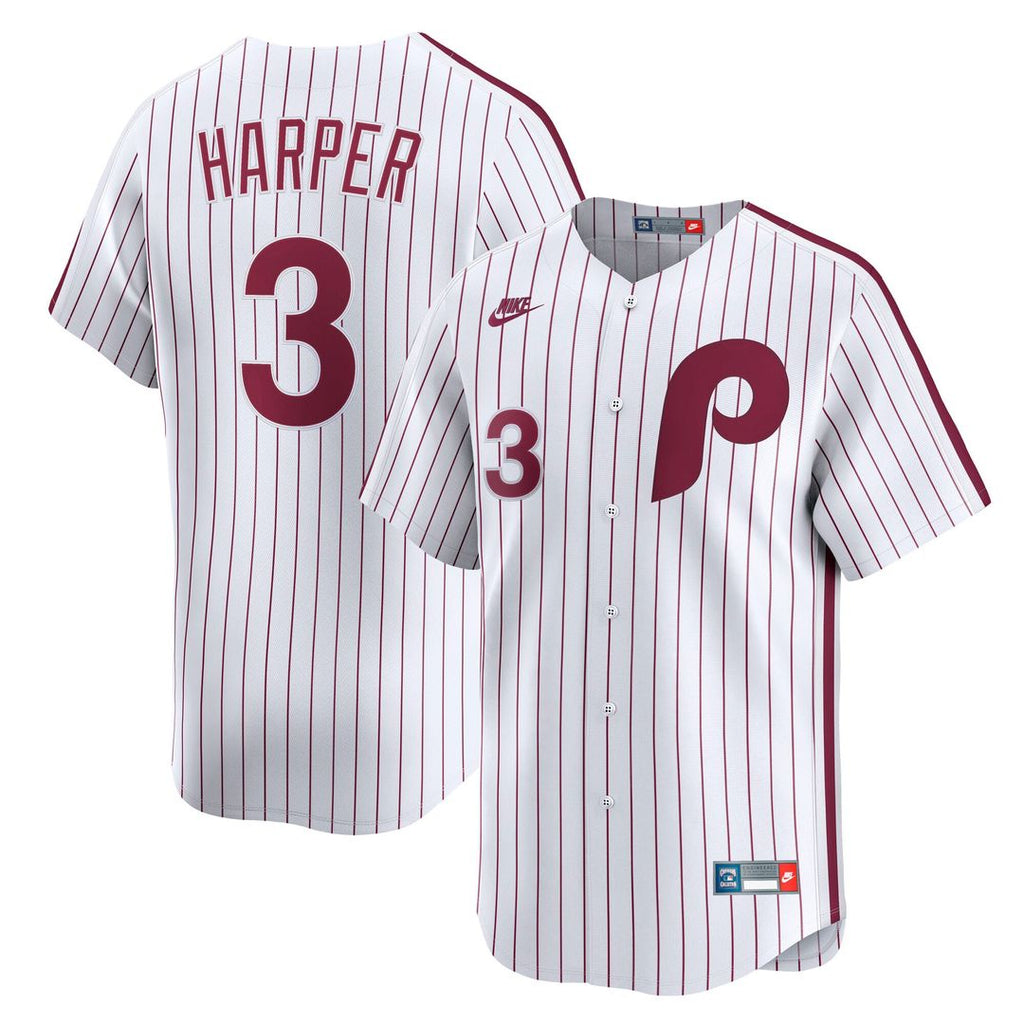 Philadelphia Phillies Bryce Harper Cooperstown Limited Jersey | White