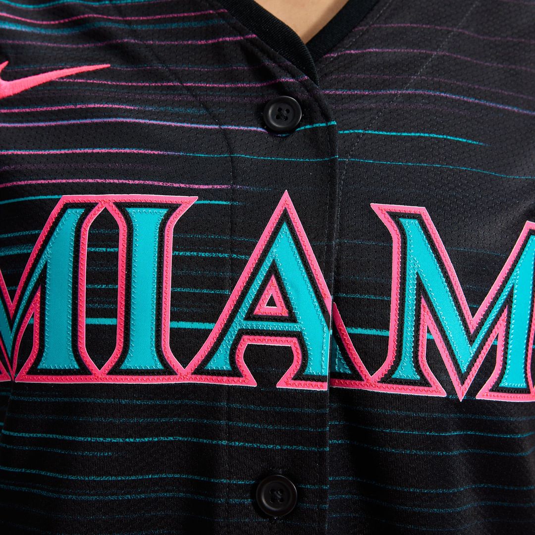 Miami Marlins Women's 2025 City Connect Limited Jersey | Black