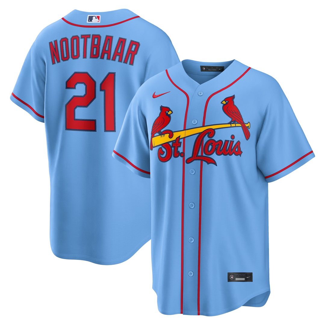 St. Louis Cardinals Lars Nootbaar Alternate Replica Jersey | Light Blue